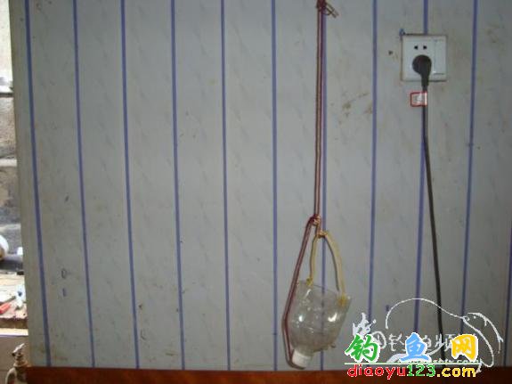 Drilling holes in plastic bottle for surface feeder
